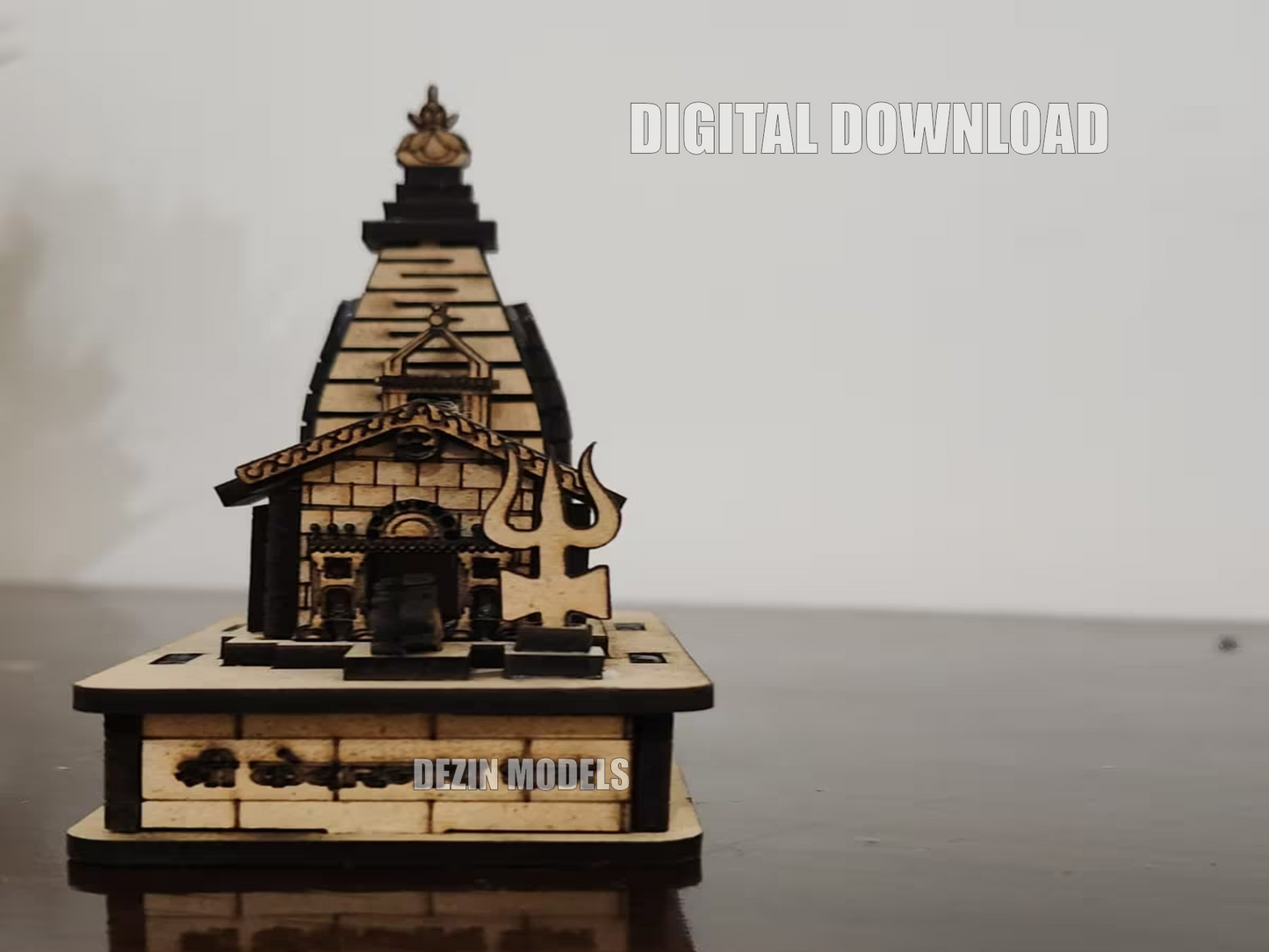 DG-14 Laser Cut Kedarnath Uttarakhand Temple 3.5x2 inch Design Vector File - Digital Download